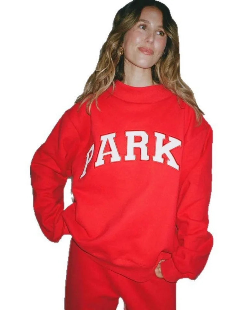 Women's Y2K Harajuku Long Sleeved Shirt Casual Sportswear Street Daily Solid Oversized round Neck Top Loose Jacket - ATFH