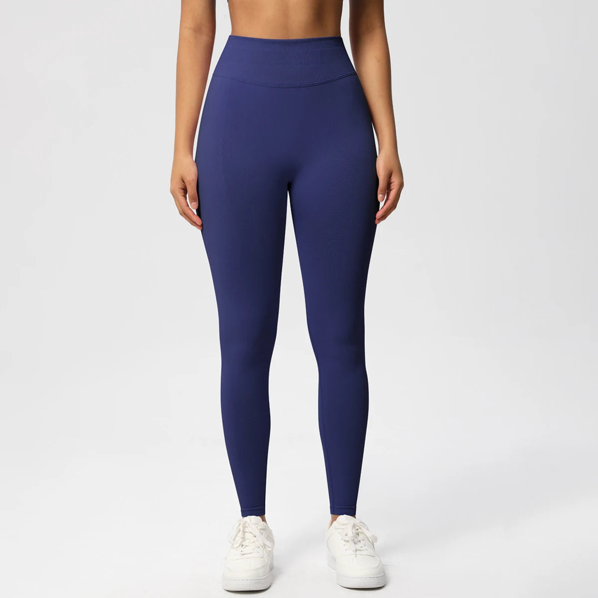 Seamless Women Solid Waist Yoga Pants Three-section Waist Sexy Hip-lifting Tight Sports Pants Fitness Exercise Yoga Pants - ATFH