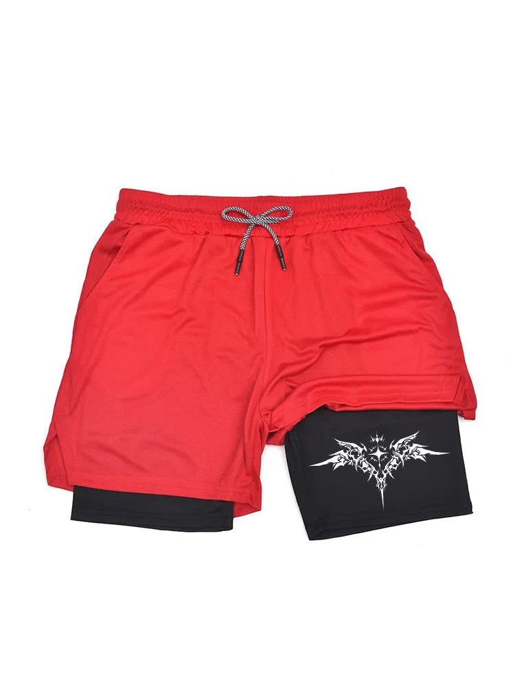 New sports shorts 2 in 1, male, breathable and informal sportswear, double layer, running, M-3XL basketball
