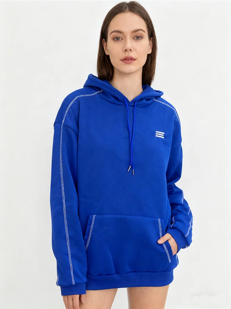 2025 Autumn/Winter New Fashion Items Harajuku Street Trendy Hoodie Outward Thread Craftsmanship Couple Hoodie Y2k Clothing - ATFH