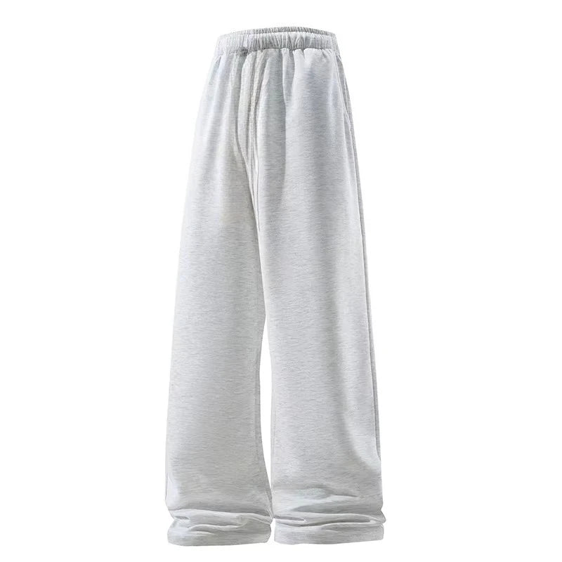 Wide Leg Pant Fashion Causal Breathable Men Sweatpant Male Autumn Versatile Elastic High Wais Pants Sweatpants Men's Heavy