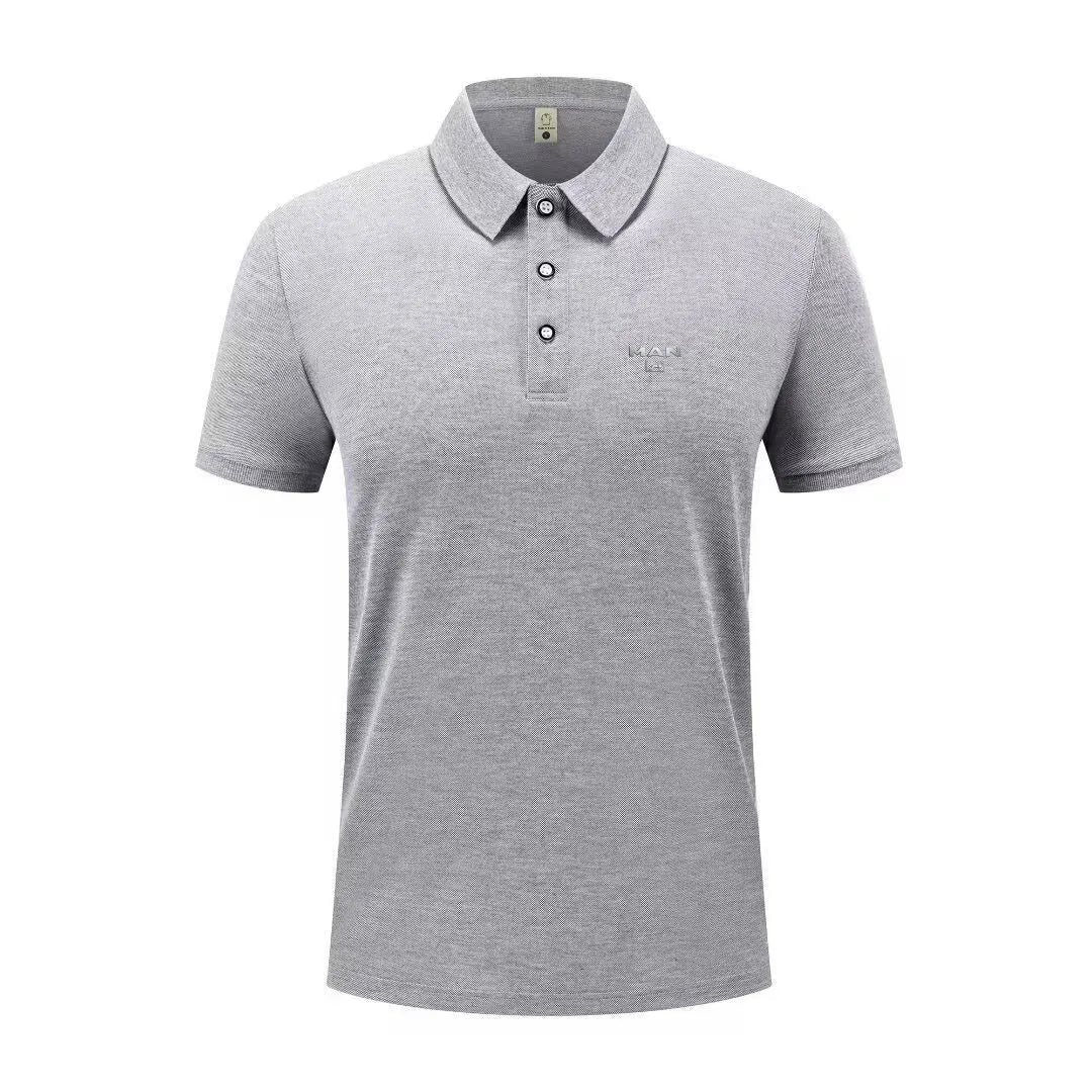 Summer casual sports fast short sleeved polo shirt solid color shirt bicycle set men's fitness set
