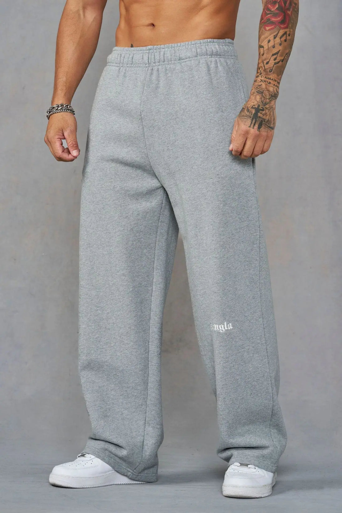 American style new men's sports pants, jogging, muscle fitness, letter embroidery, straight casual long pants