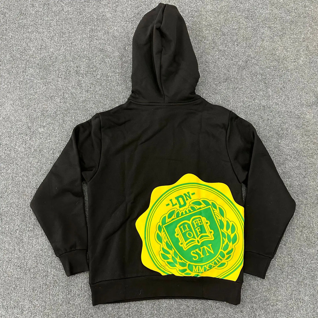 Synaworld Trendy Autumn-Winter Sporty Casual Hip-Hop Loose Fleece Hooded Sweatshirt