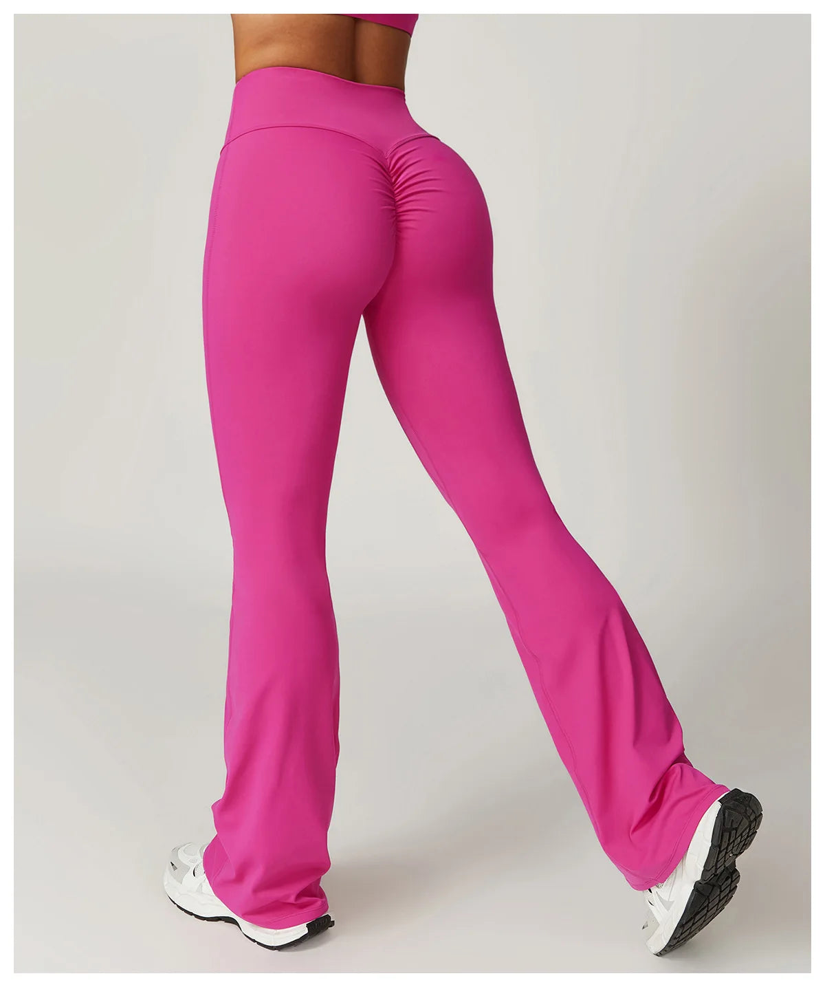 Workout Flare Leggings Yoga Pants Women High Waist Wide Leg Pants Women's Gym Fitness Sports Flared Pant Latin Dance Trousers ATFH