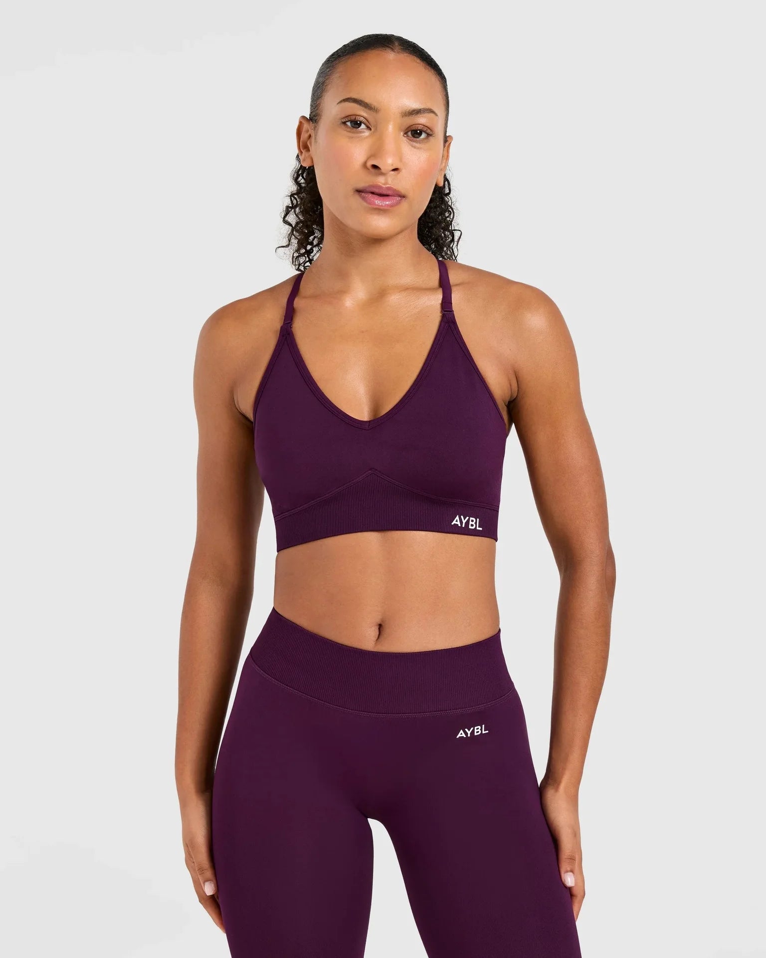 2 Pieces Adapt Seamless Strappy Sports Bra Leggings Set Yoga Fitness Set Women Workout Running Sports Leggings Gym Suit - ATFH