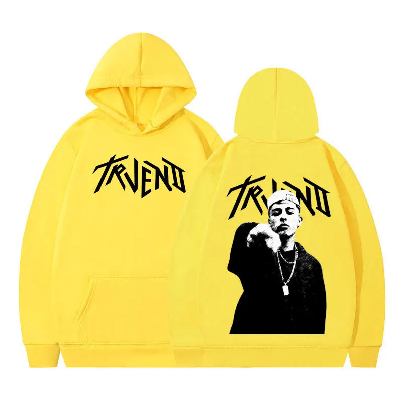 Rapper Trueno Album Tour 2025 Punk Hoodie Fashion Men's Women Sweatshirts Long-sleeved Hip-hop Loose Casual Oversized Pullover