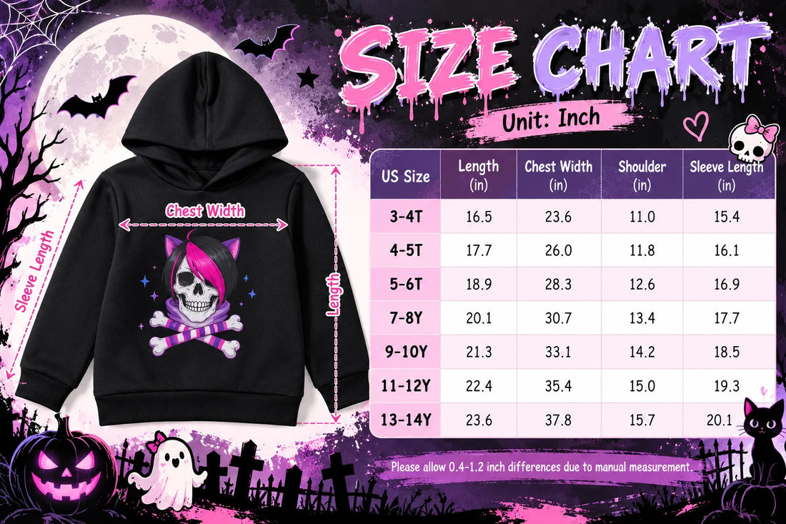 Kids Halloween Skeleton Hoodie Black Fleece Pullover Sweatshirt, Skull Graphic Hooded Top for Boys Girls, Fall Winter Casual Cos