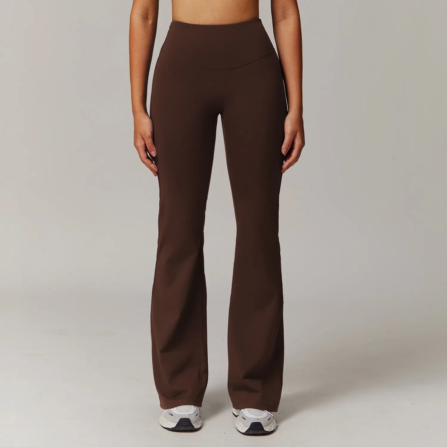 High Waist Wide Leg Pants Leggings Women Tights Fitness Bell-bottoms Yoga Elastic Leggings Push Up Gym Workout Flared Pants ATFH