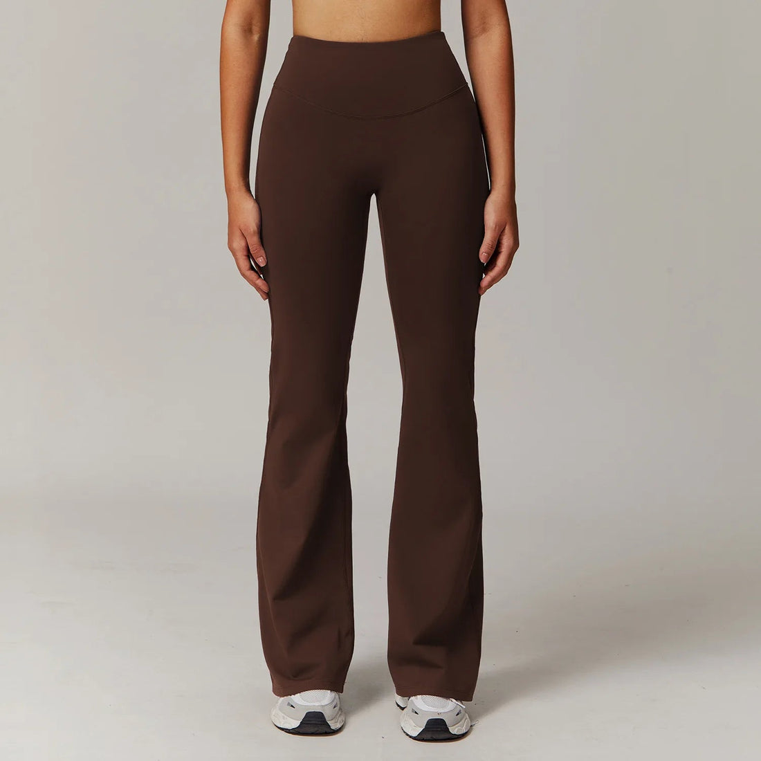 High Waist Wide Leg Pants Leggings Women Tights Fitness Bell-bottoms Yoga Elastic Leggings Push Up Gym Workout Flared Pants ATFH