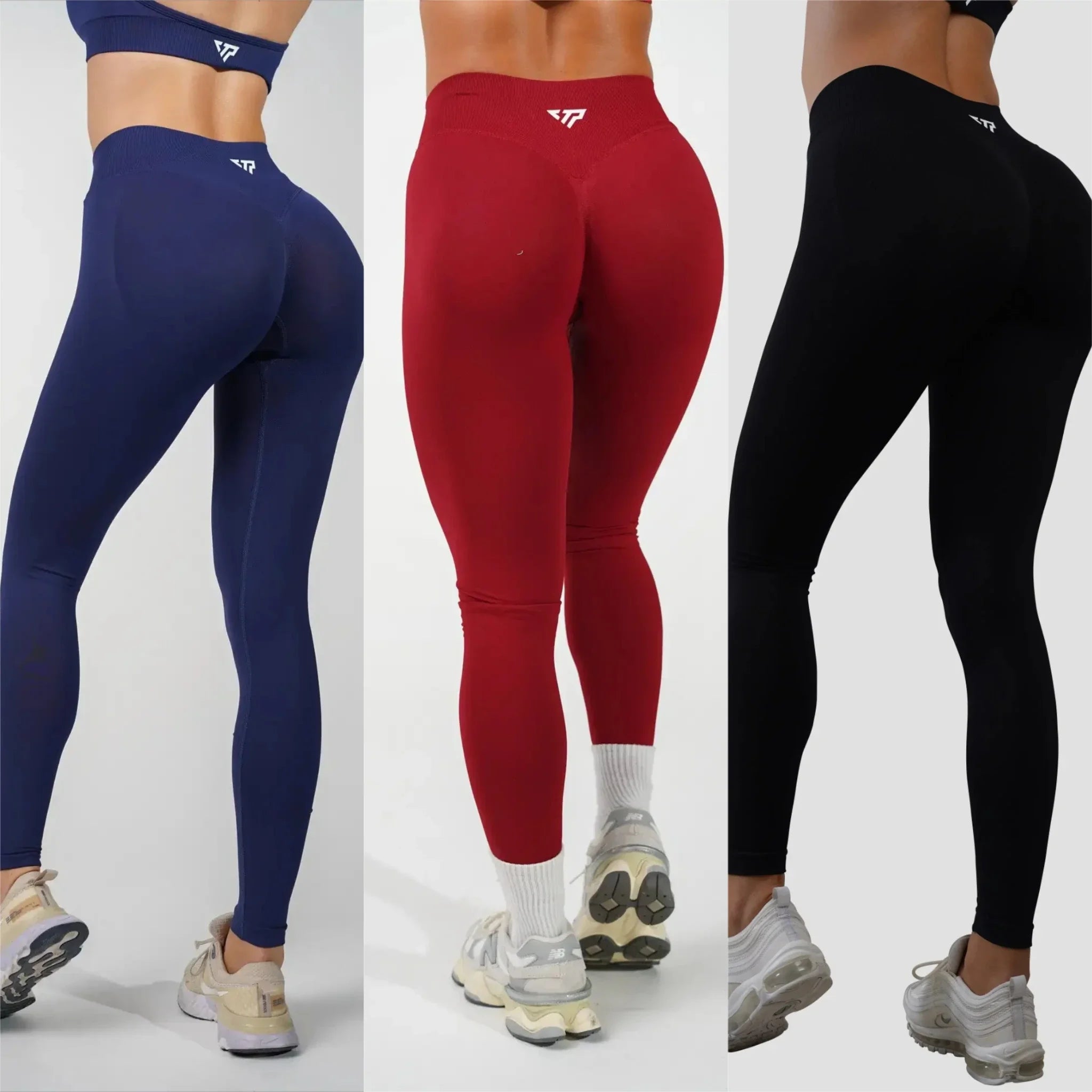 KEEP THAT PUMP Recoil Leggings Fitness Gym Yoga Cycling Seamless Women's Pants Hip Pleated High Waist Tight Scrunch Butt Pants - ATFH