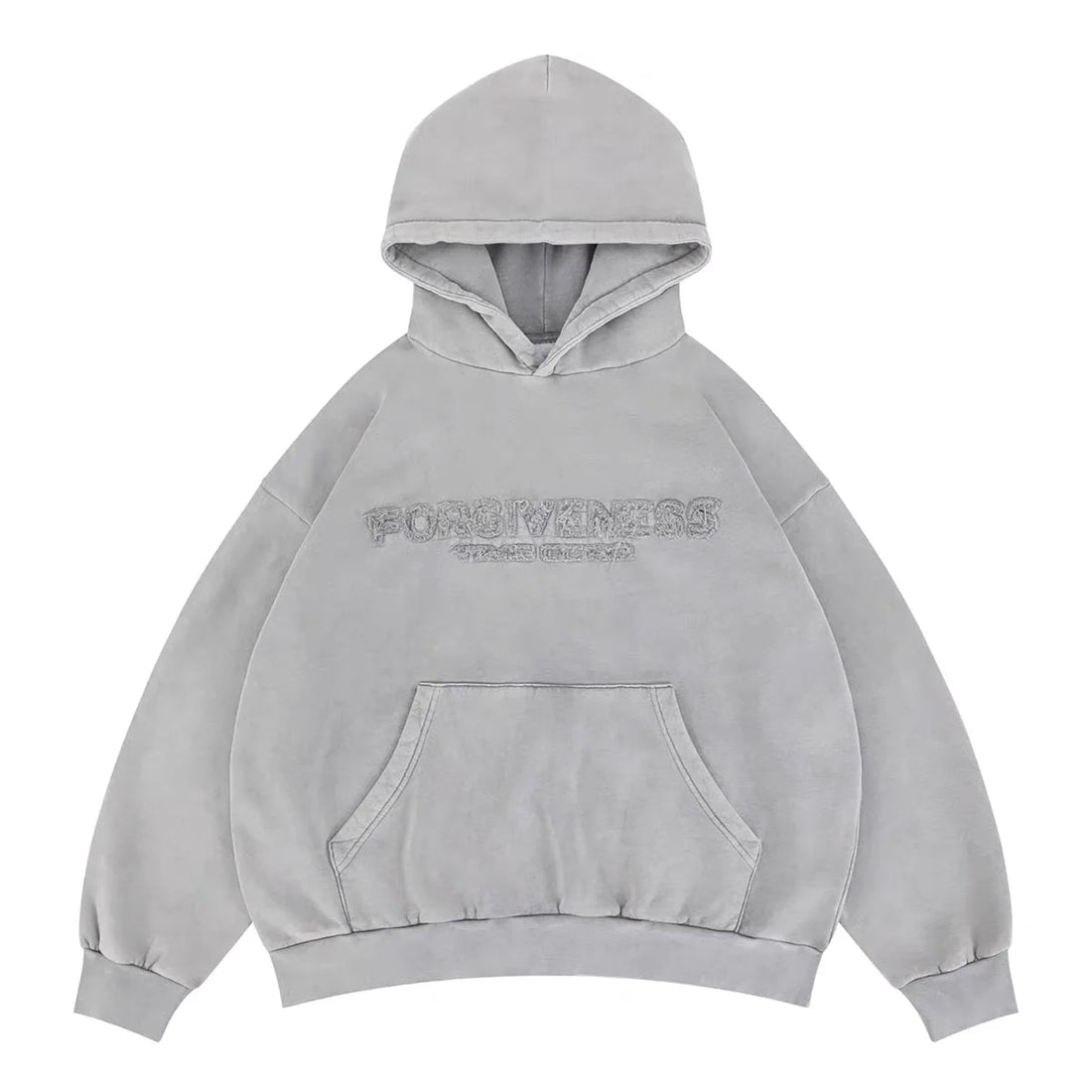 Washed Embroidered Patched Alphabet Hoodie Men Women Best Quality Hooded Pullover - ATFH