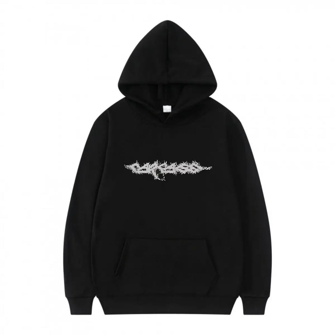 Faded Text Distressed Wordplay Fun Fashion Prevalent Print Hooded Men Women Plus Size Hoodies - ATFH