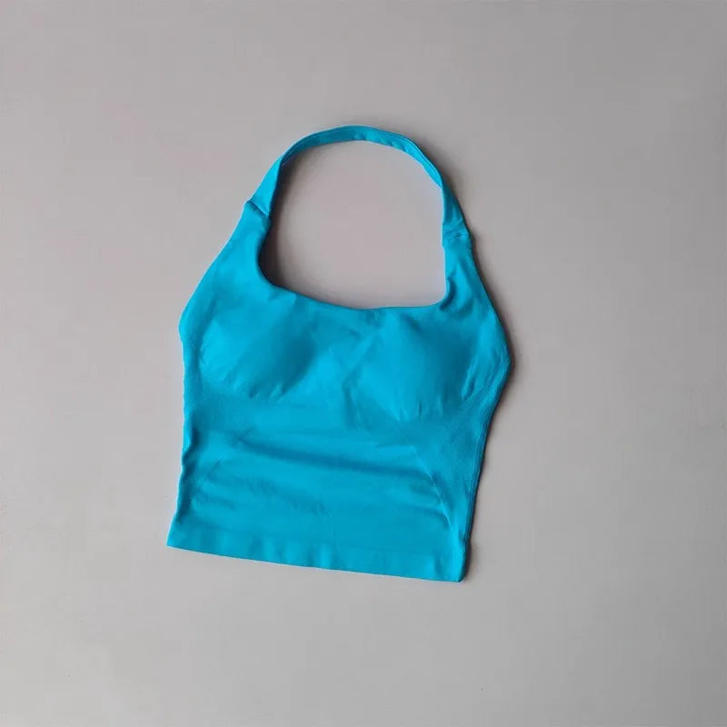 Halter Yoga Vest, Shockproof Running Sports, High-Strength Sports Underwear, Fitness, Pilates Suspender, Beautiful Back, Autumn - ATFH