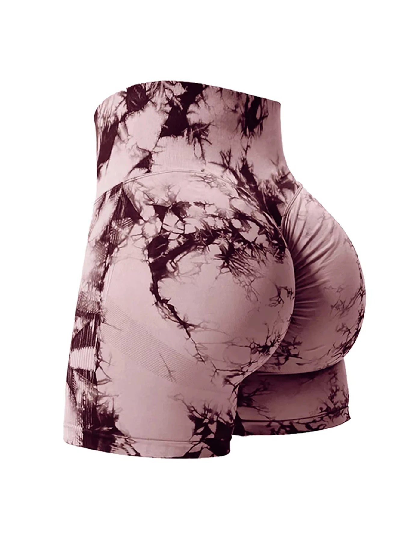 2PCS Tie Dye Butt Lifting Sexy Gym Shorts Woman Skinny Stretch High Waist Sport Shorts Casual Seamless Tahsi Fashion House