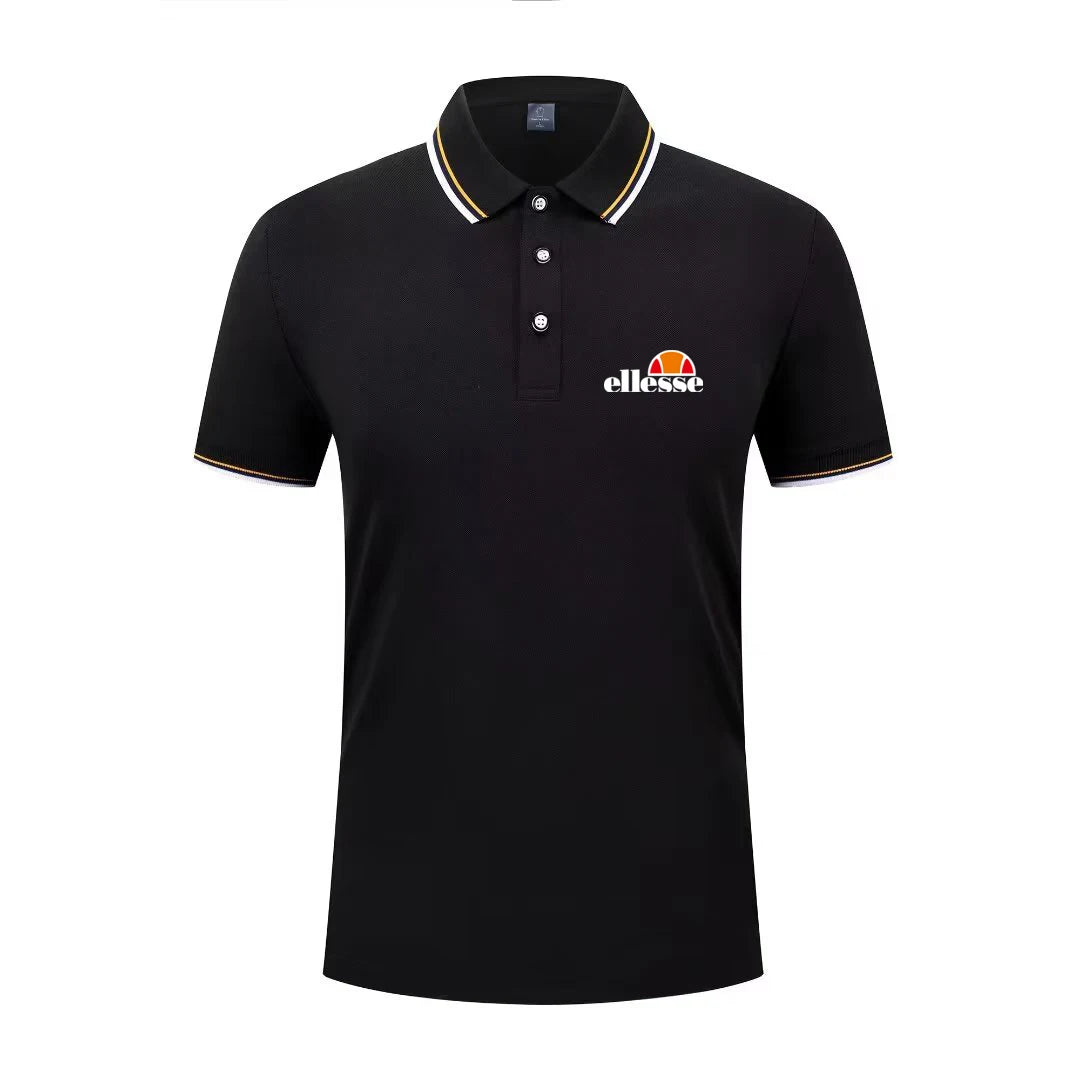 2026 New Men's Casual Solid Color Short Sleeved Polo Shirt Summer Fashionable and Comfortable Versatile Top