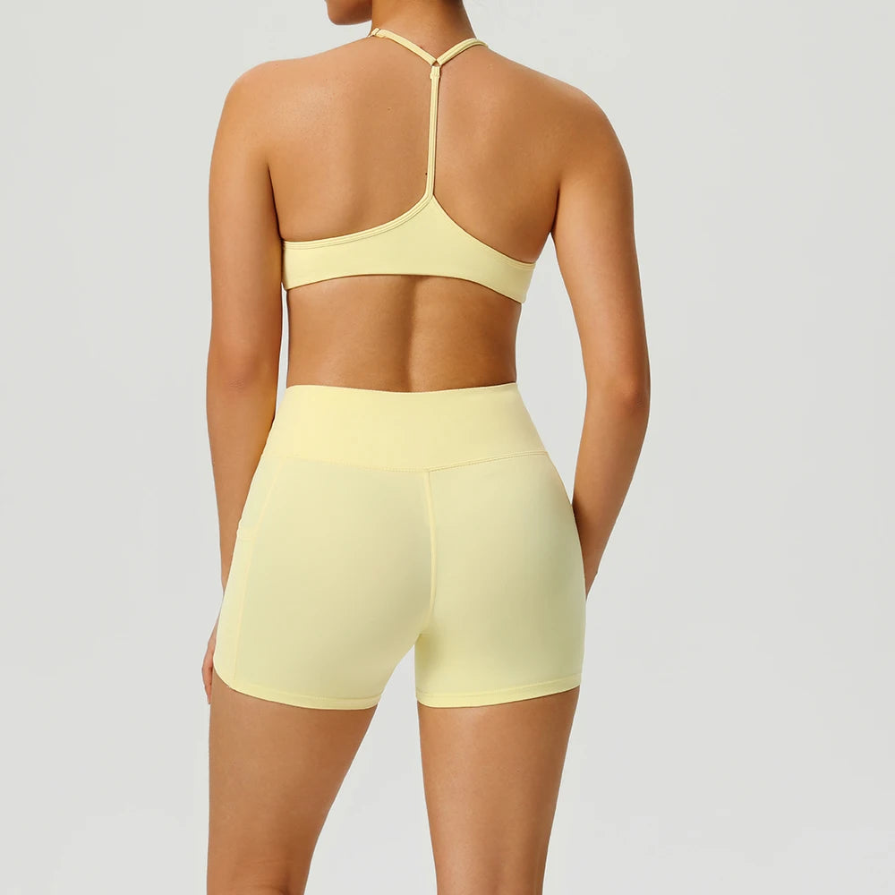 Yoga Set 2 Pieces Sports Outfits Women Clothes Fitness Tracksuit Gym Legging Workout Training Female Bra Yoga Suit Sportswear - ATFH