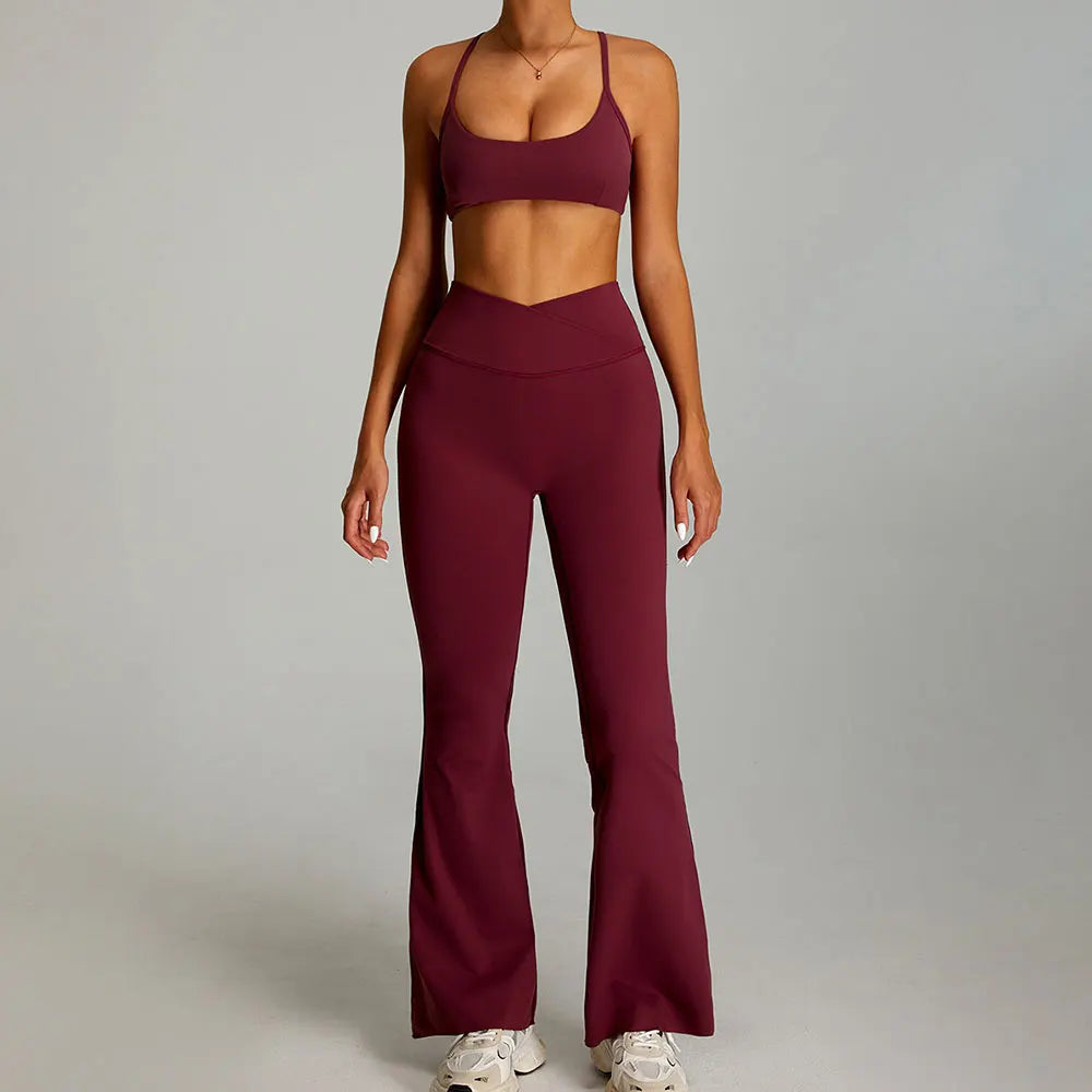 mikeyoga Women Yoga Suit 2PCS Sports Set Quick-Drying Gym Set Women Tracksuit Running Workout Short Sleeves Sports Yoga Clothing - ATFH
