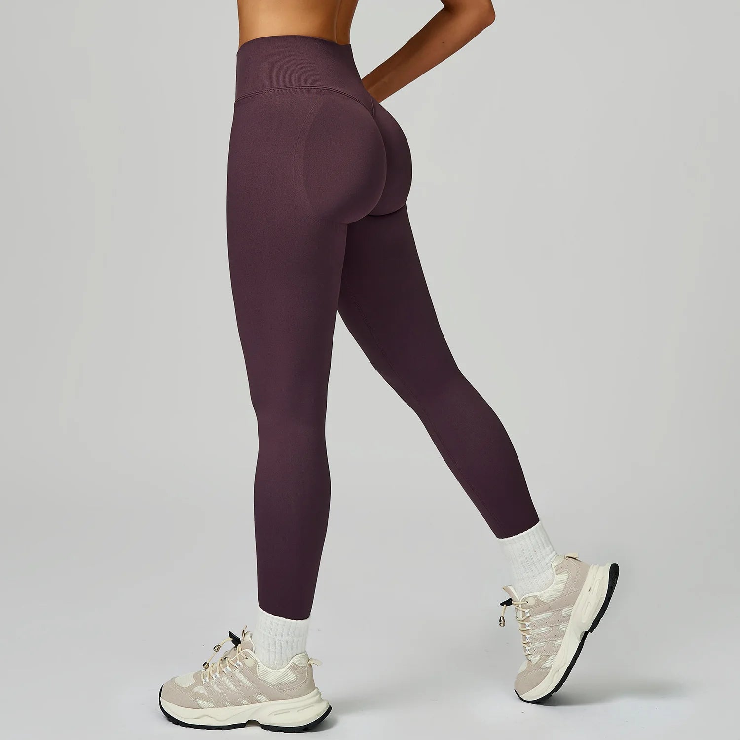 Seamless Sports Leggings Women Fitness Running High Waist Slim Yoga Pants Push Up Scrunch Butt Tights Gym Athletic Workout Pants - ATFH