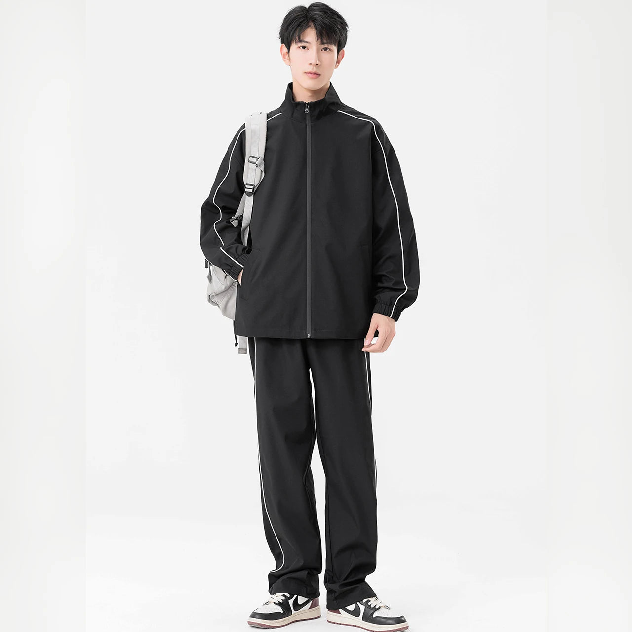 Mens Sportwear Sets Autumn Fashion Men Sporting Suit Sweatshirt +Sweatpants 2 Pieces Sets Men Tracksuit Running Jogging Clothing