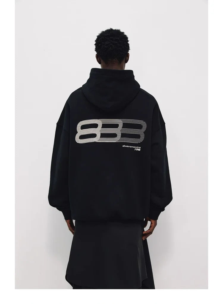FPA Gradient Runway Graphic Hoodie Spring Casual Loose Heavy American Hoodie Coat For Men - ATFH