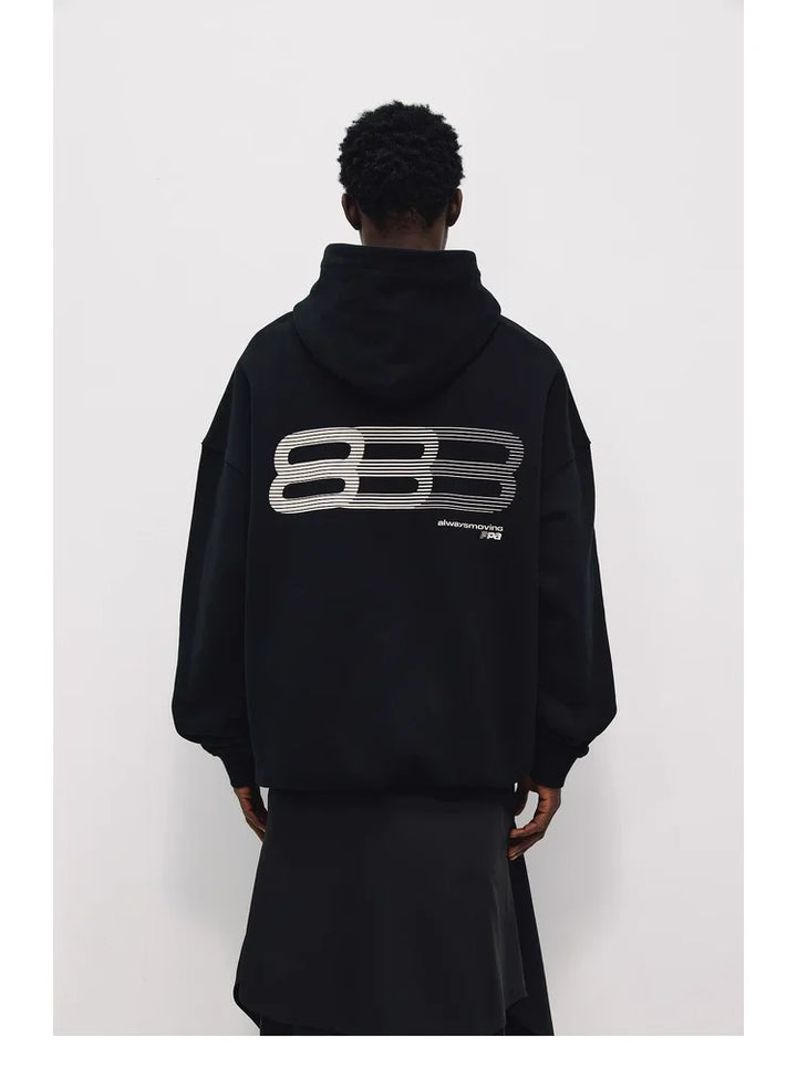 FPA Gradient Runway Graphic Hoodie Spring Casual Loose Heavy American Hoodie Coat For Men - ATFH