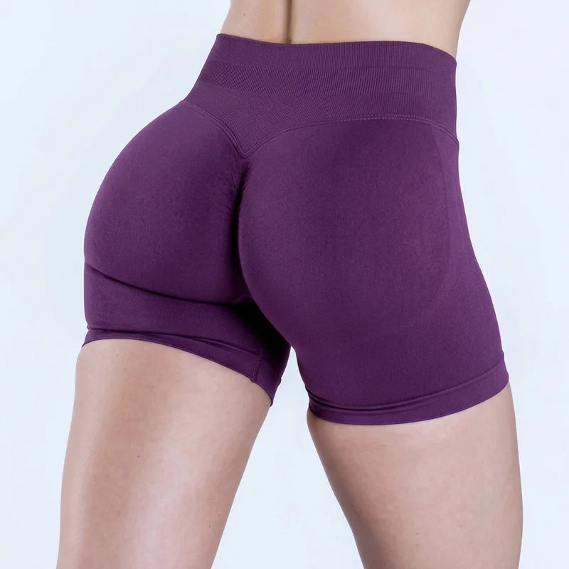 Seamless Yoga Workout Shorts for Women Low Waist Butt Lift Biker Shorts Gym Fitness Activewear Sports Training Shorts