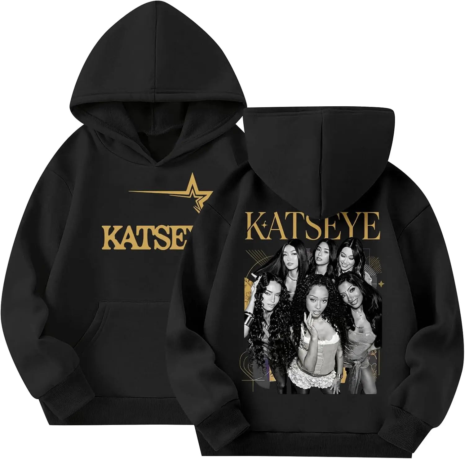 Kids Katseye Hoodies for Girls Katseye Merch Graphic Sweatshirts Long Sleeve Hoodie