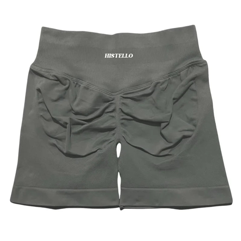 HISTELLO Sports Shorts Df Substitute High Waist Women Yoga Workout Short Seamless Leggings Stretch Fitness Running Gym Shorts Tahsi Fashion House