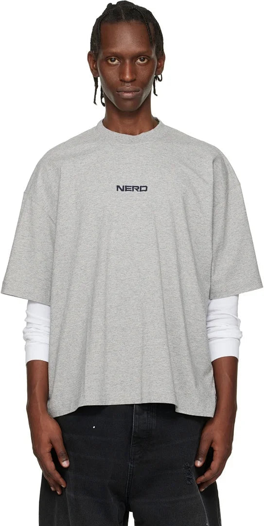 2026 VT NERD Embroidery Women Men T shirts tees Oversized Men Casual Cotton T shirt Summer Style ATFH