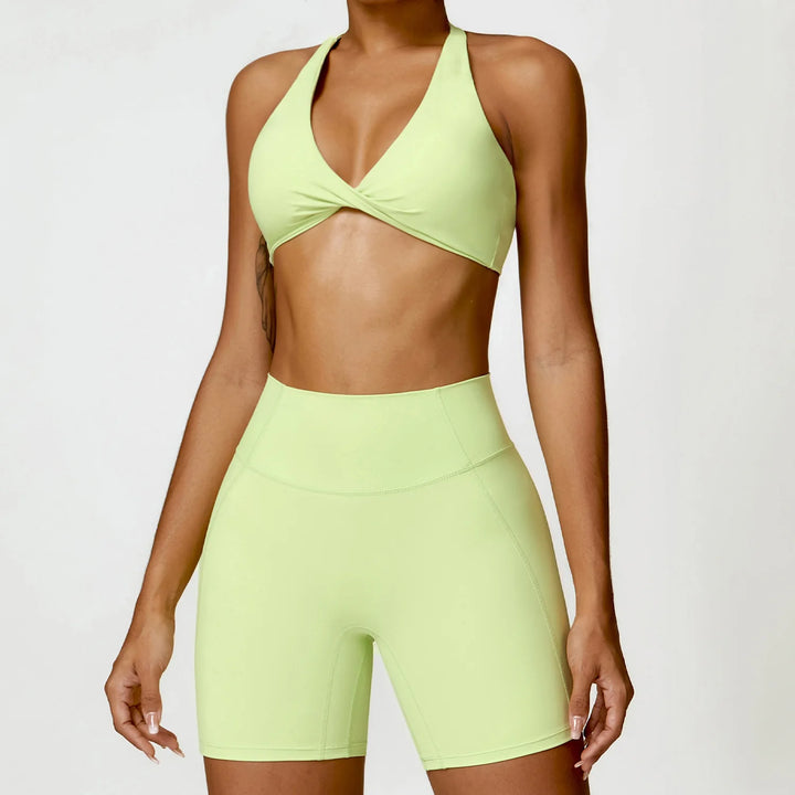 Women Seamless Yoga Set 2PCS Gym Workout Clothes for Female Push Up Bra High Waist Leggings Sexy Fitness Sportswear Sports Suits - ATFH