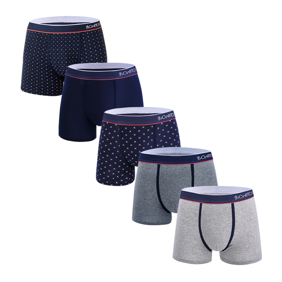 5pcs Sexy Boxers Man Cotton Underpants Mens Gifts Print Boxer Shorts Men Underwear Pack Male Square Boxershorts