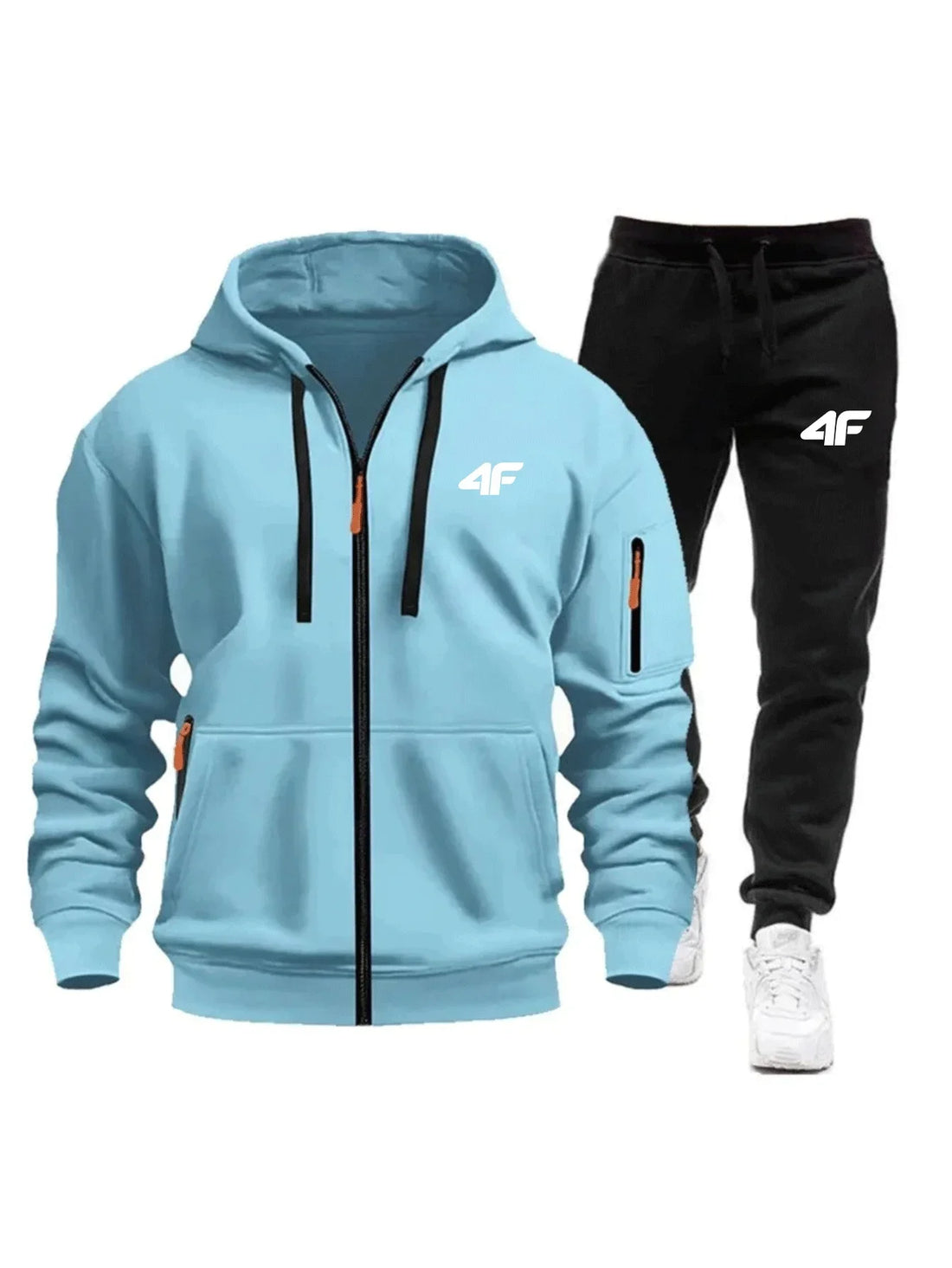 Sets for Men Two Piece Outdoors Mens Tracksuit Set Hot Sales Sportswear Man Sweatpants Hoodie Fashion Comfortable Casual Jogging - ATFH