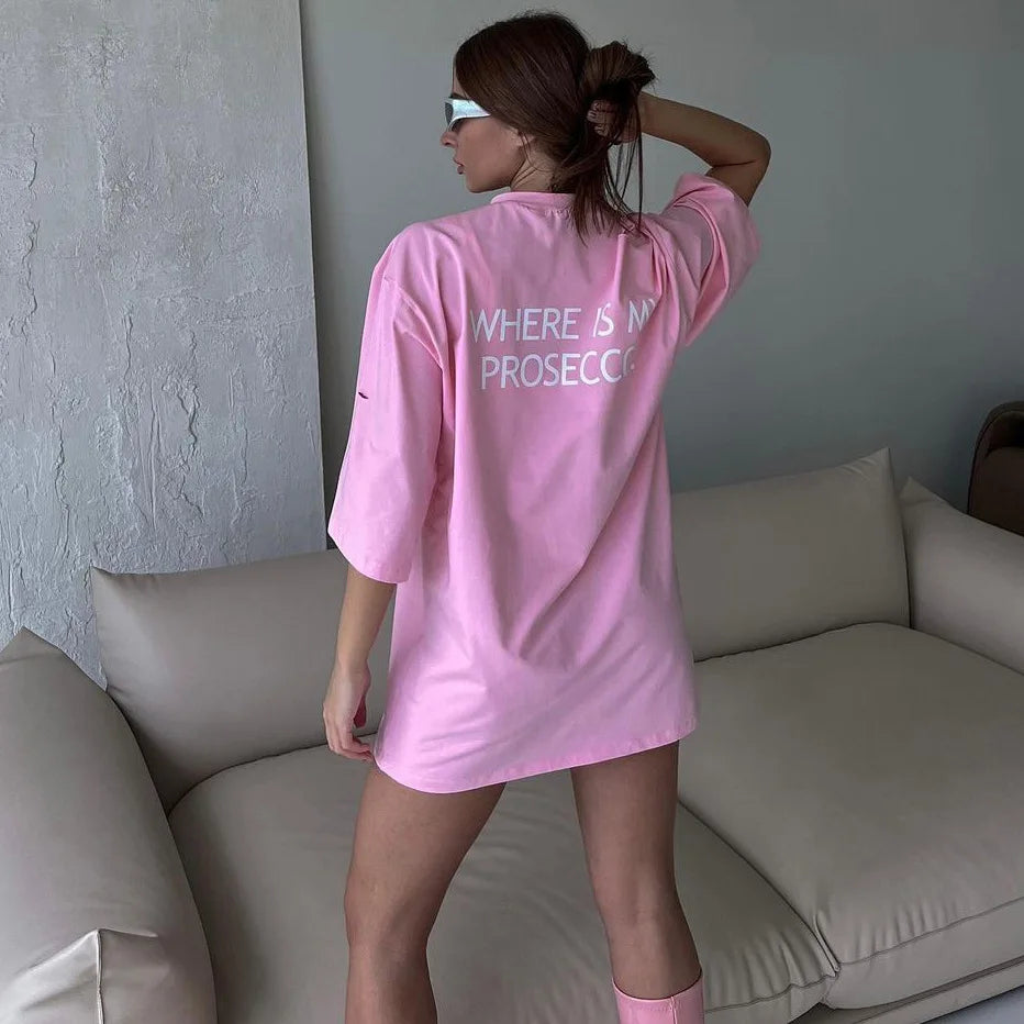 Zekye Female Clothing Print Short-sleeved Women's T-shirt Women's Tops Traffic 2025 - ATFH