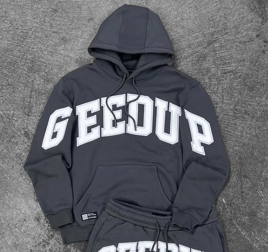 100% Cotton Geedup Australia Top Quality High Street Women Men Hoodie Clothing Hip-Hop Loose Y2K Harajuku Oversized Sweatshirt - ATFH