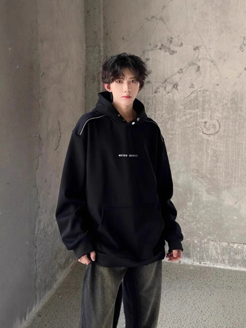 Mens With Hat Hoodies Cropped Man Red Crimson Scarlet Ruby Cherry Coral Pink Fuchsia Rose Salmon Peach Orange Tangerine Citrus - ATFH