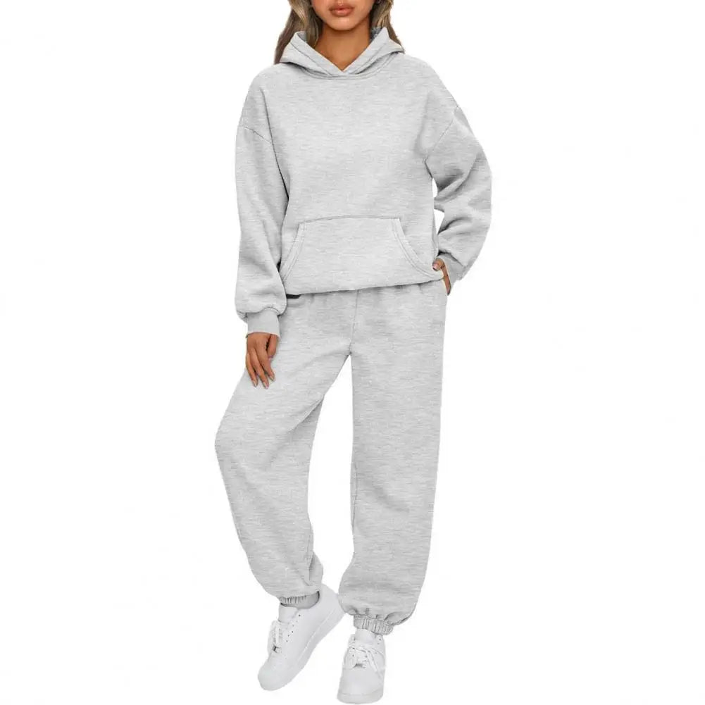 Women's Sets Hoodies Pants 2 Piece Outfits Aesthetic Sportswear Sweatsuit Plus Size Pink Tracksuit