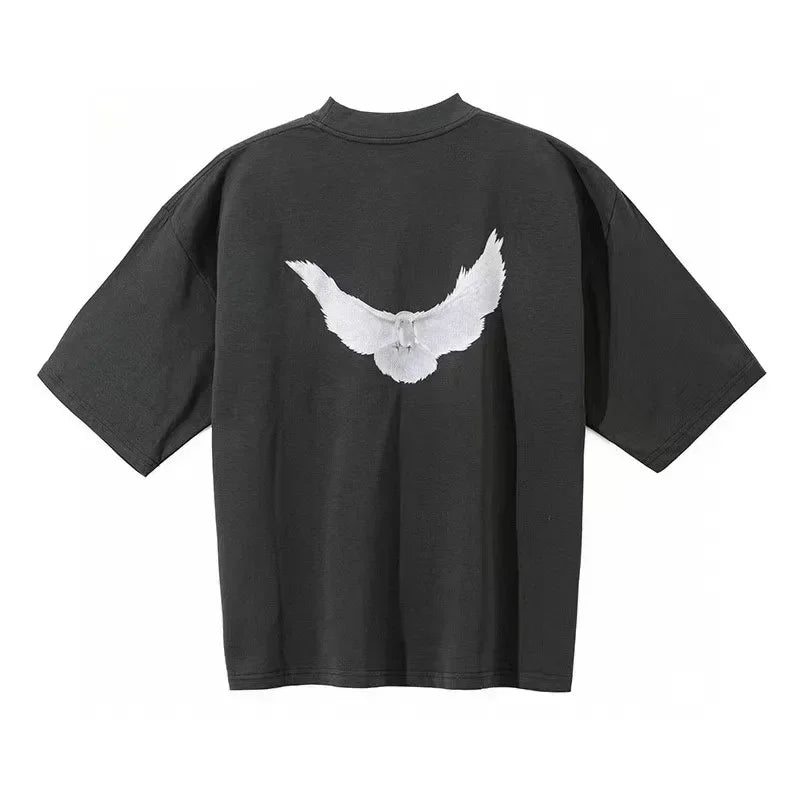 Double Layer Heavy Fabric YZY Kanye West Hoodie Men Women 1:1 Best Quality Dove Print Season 6 Oversized Pullover - ATFH