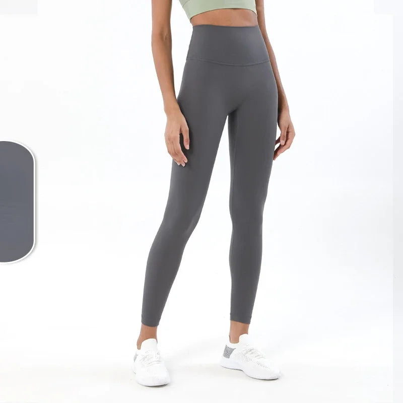 Women's 38 Colors Naked Feeling Yoga Leggings Women Sports Pants Tights Seamless Sport Femme Gym Leggins Workout Fitness Pants ATFH