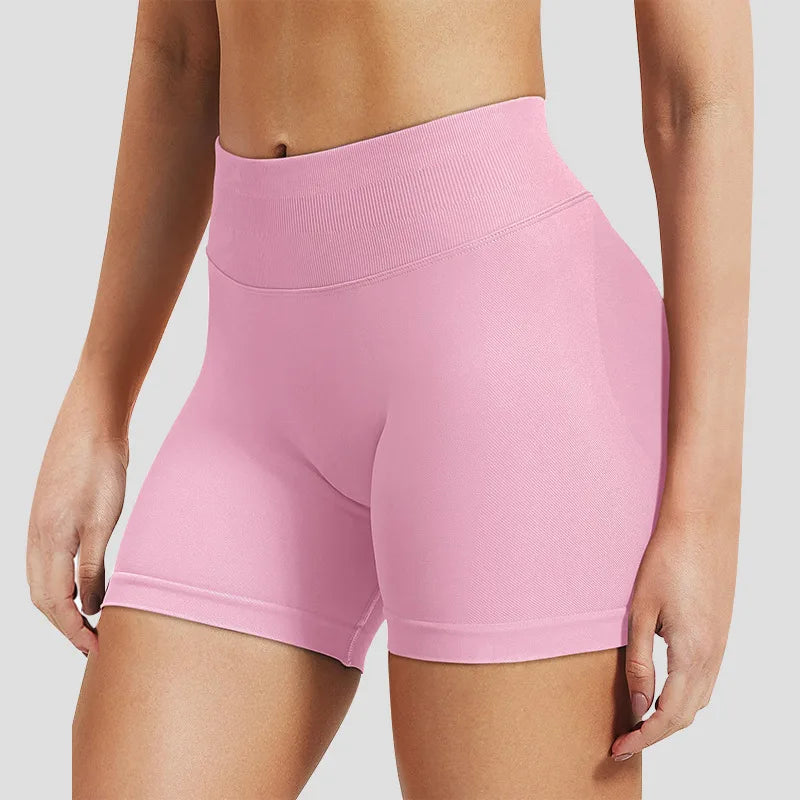 Yoga shorts luxury high waisted hip lifting quick drying sports pants high elasticity seamless women's clothing fitness shorts Tahsi Fashion House