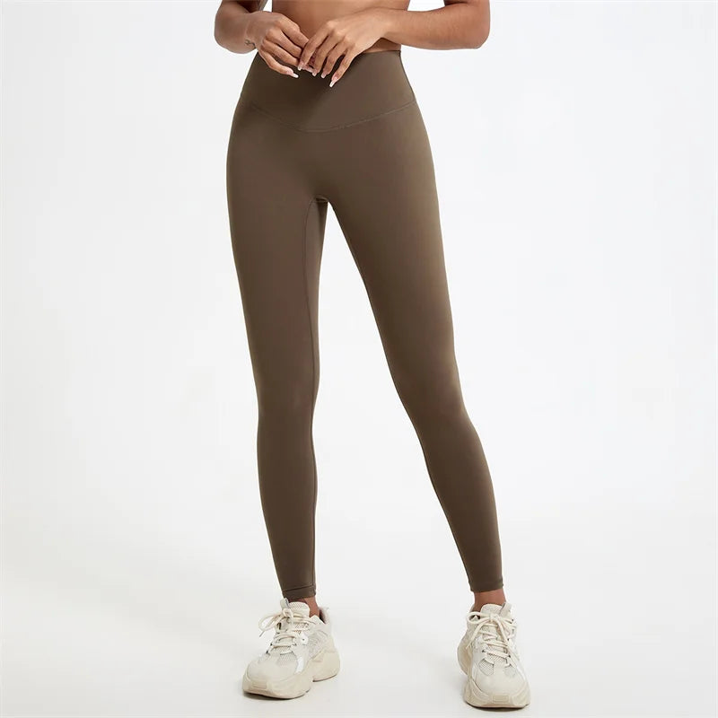 Summer Super Soft Fabrics High Waist Yoga Pants Running Train Tights Women Push Up Sports Leggings Women Breathable Gym Leggings - ATFH