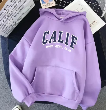 Men And Women Winter Sweatshirt Print Hooded Pullovers Fashion Loose Casual Hoodies Fleece Pullover Women Clothing sportswear - ATFH