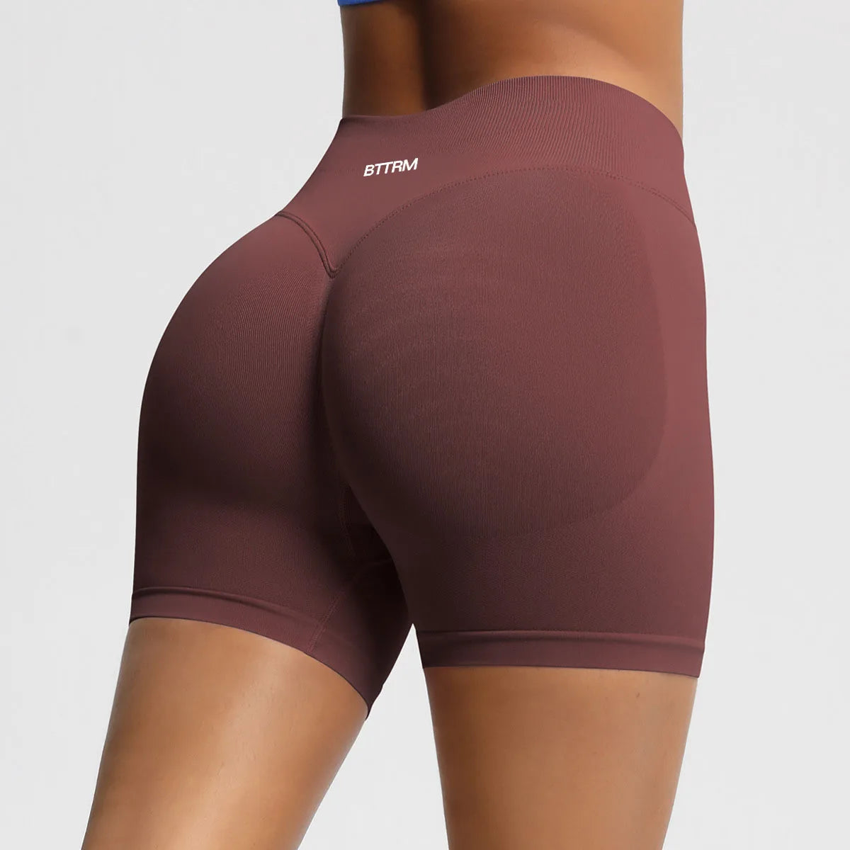 BetterMe High Waisted Yoga Shorts Fashionable and Sexy Running Fitness Pants Solid Color Yoga Leggings