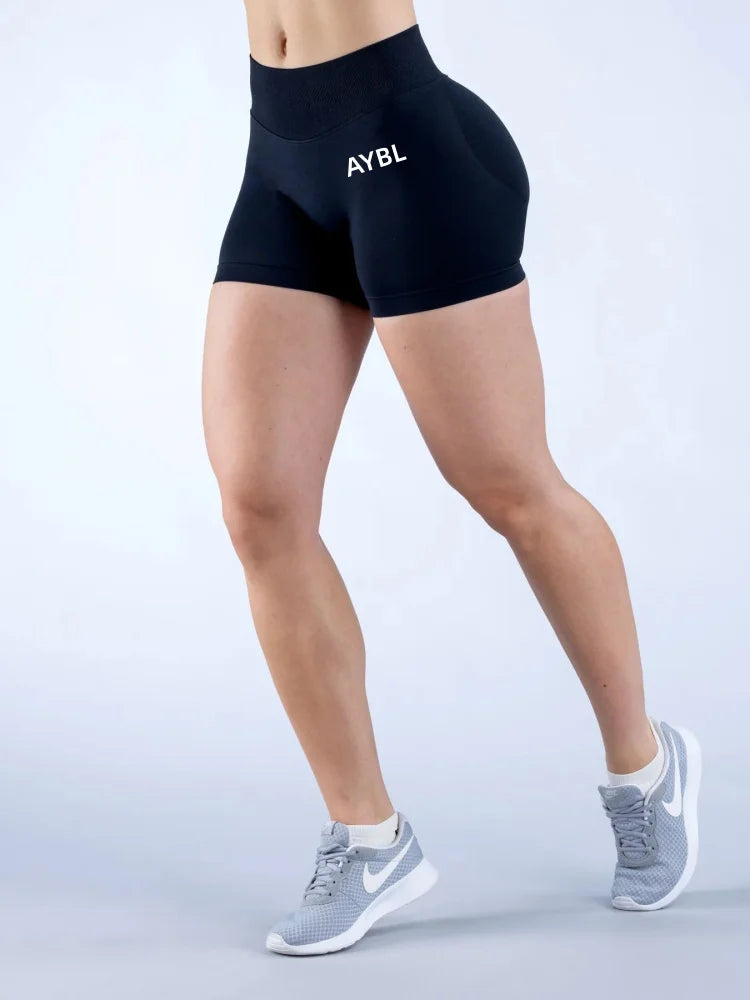 Fashion Shorts Low Waist Seamless Yoga Shorts Scrunch Bum Gym Shorts Women Workout Biker Stretch Fitness Shorts Tahsi Fashion House