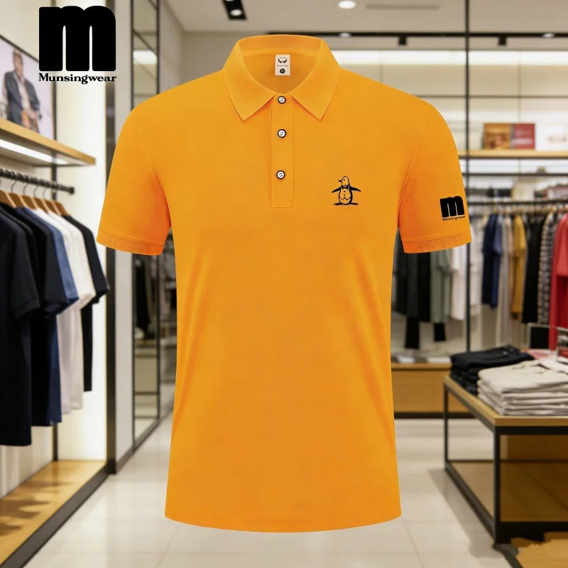 2026 Golf Polo Shirt Men's Business Polo Collar Half Sleeved Top New Summer Casual Short Sleeved T-shirt for Men An