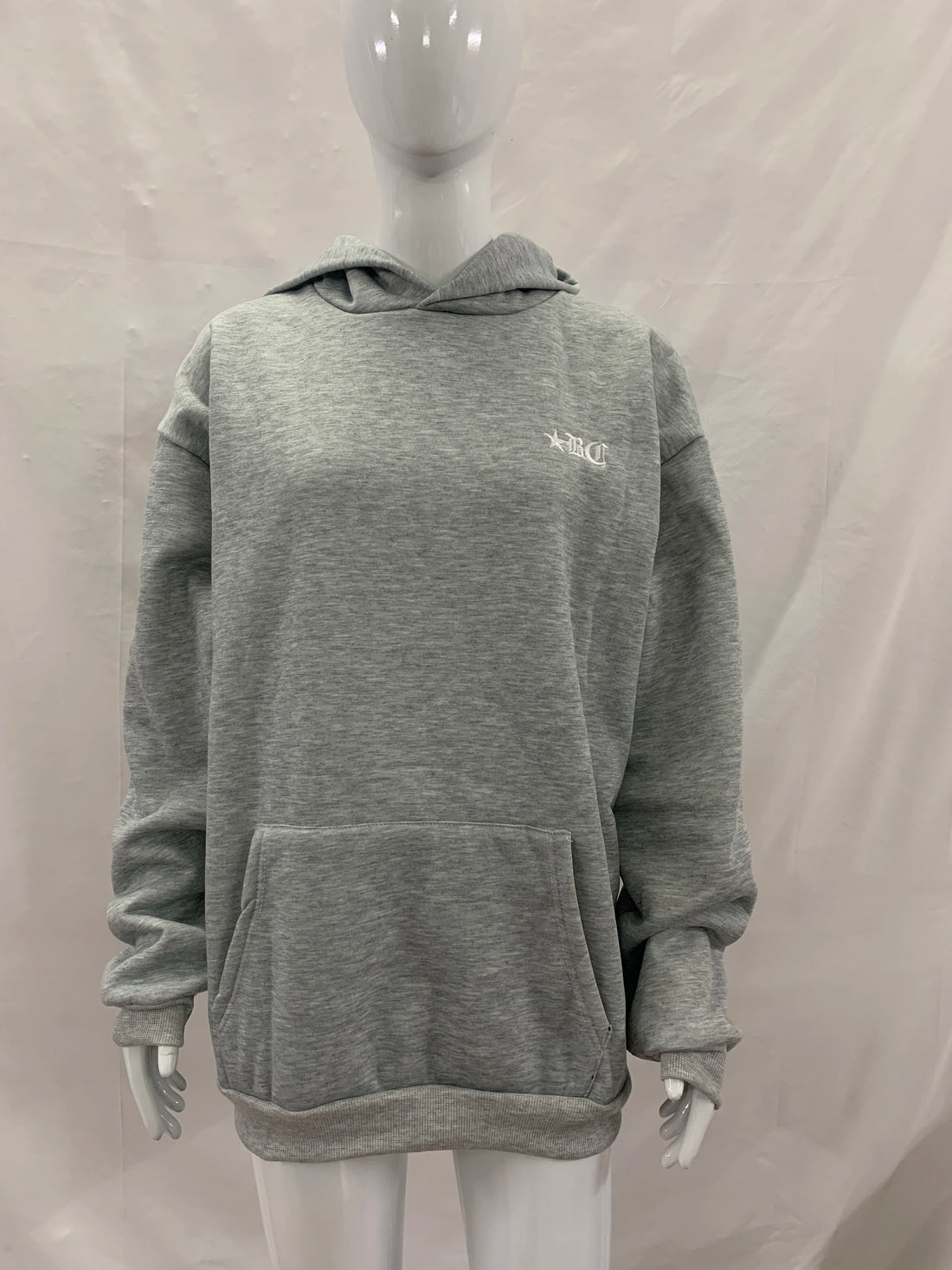 Men's and women's loose fitting pullover hooded long sleeved sweatshirt, mini letter embroidered bag, same loose casual pants