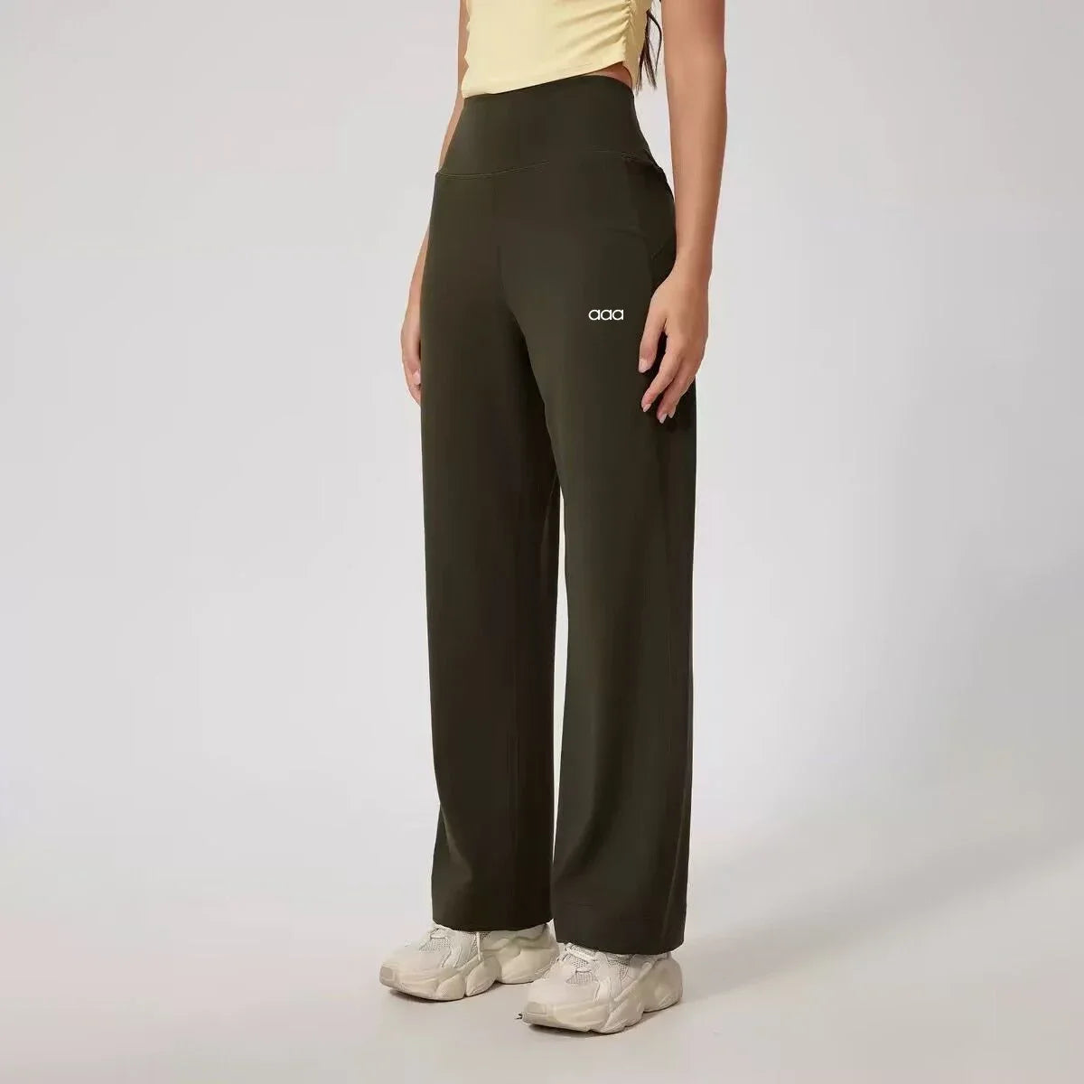 2026 Women's Four Seasons Leisure Sports Loose High Waist Wide Leg Yoga Fitness Quick Drying Pants