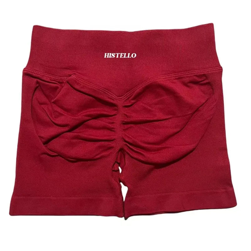 HISTELLO Sports Shorts Df Substitute High Waist Women Yoga Workout Short Seamless Leggings Stretch Fitness Running Gym Shorts Tahsi Fashion House