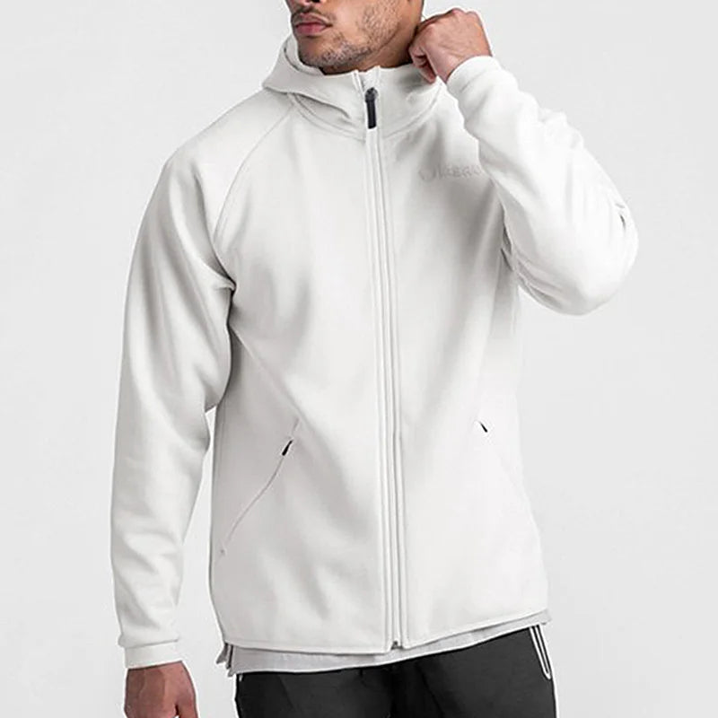 Gym Men's Hoodies Sweatshirts Hoodie Men Fitness Hooded Zipper Jacket  Hoody Man Casual Sweatshirt Sweatshirt For Male - ATFH