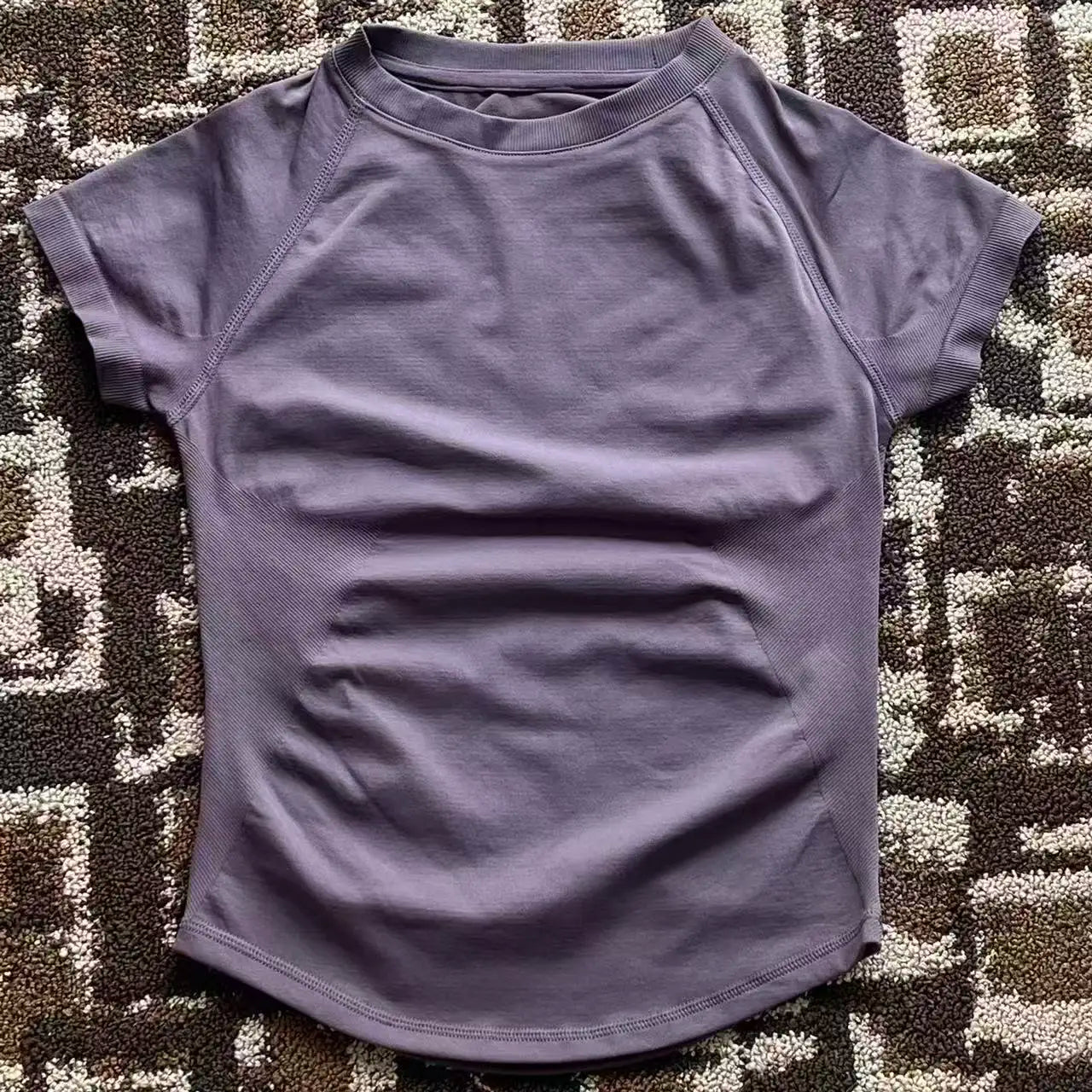 Impact L0g0DF Short Sleeve Top Women Running Sports T Shirt Summer Short Sleeve Round Neck Breathable Stretchy Gym Yoga Fitness - ATFH
